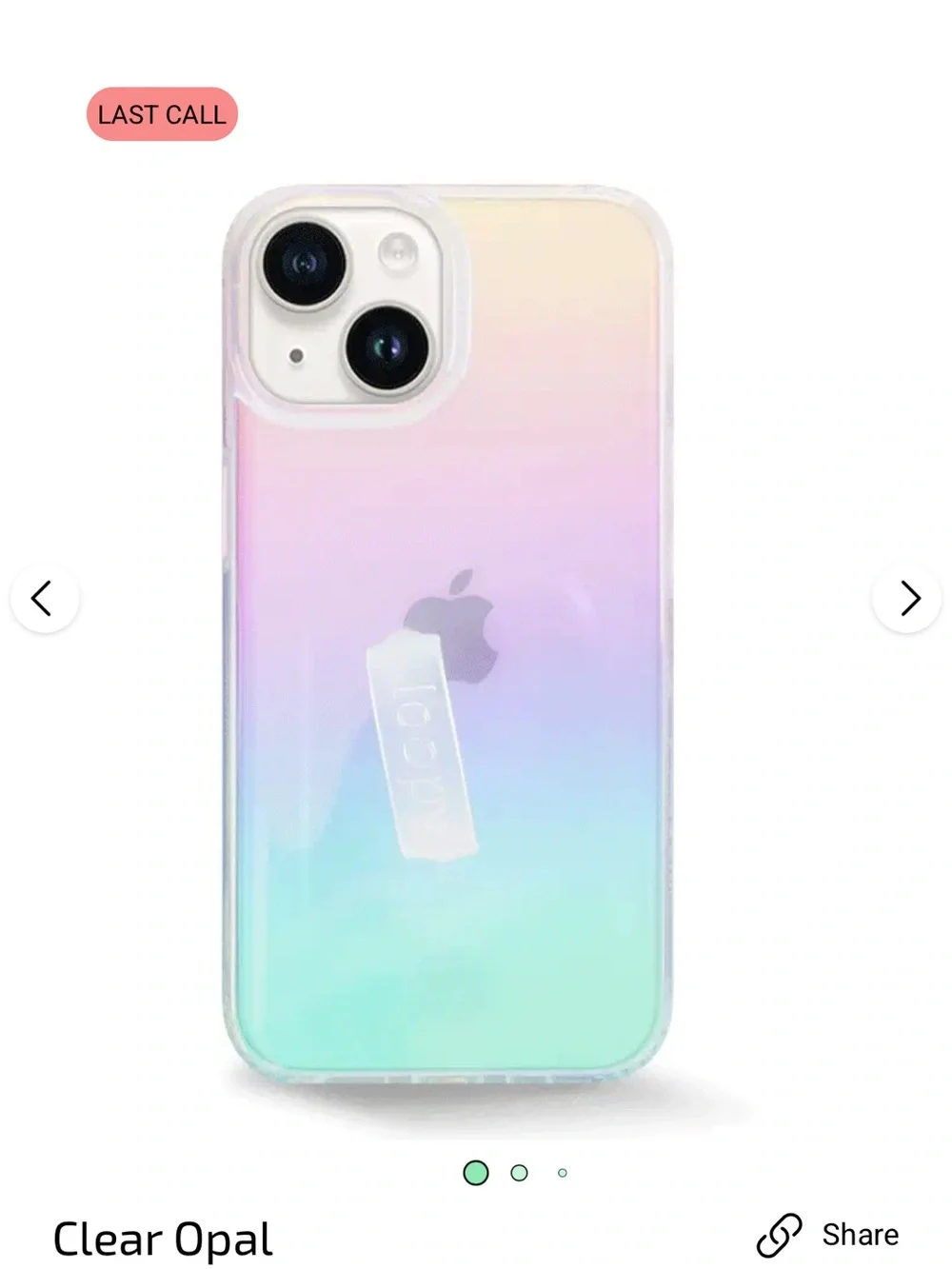 Loopy Case transparent iridescent